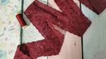 Stretch Lace 2.25" Double Galloon - Maroon Available Now
