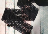 Stretch Lace 5.5" Double Galloon - Black A1 Available Now