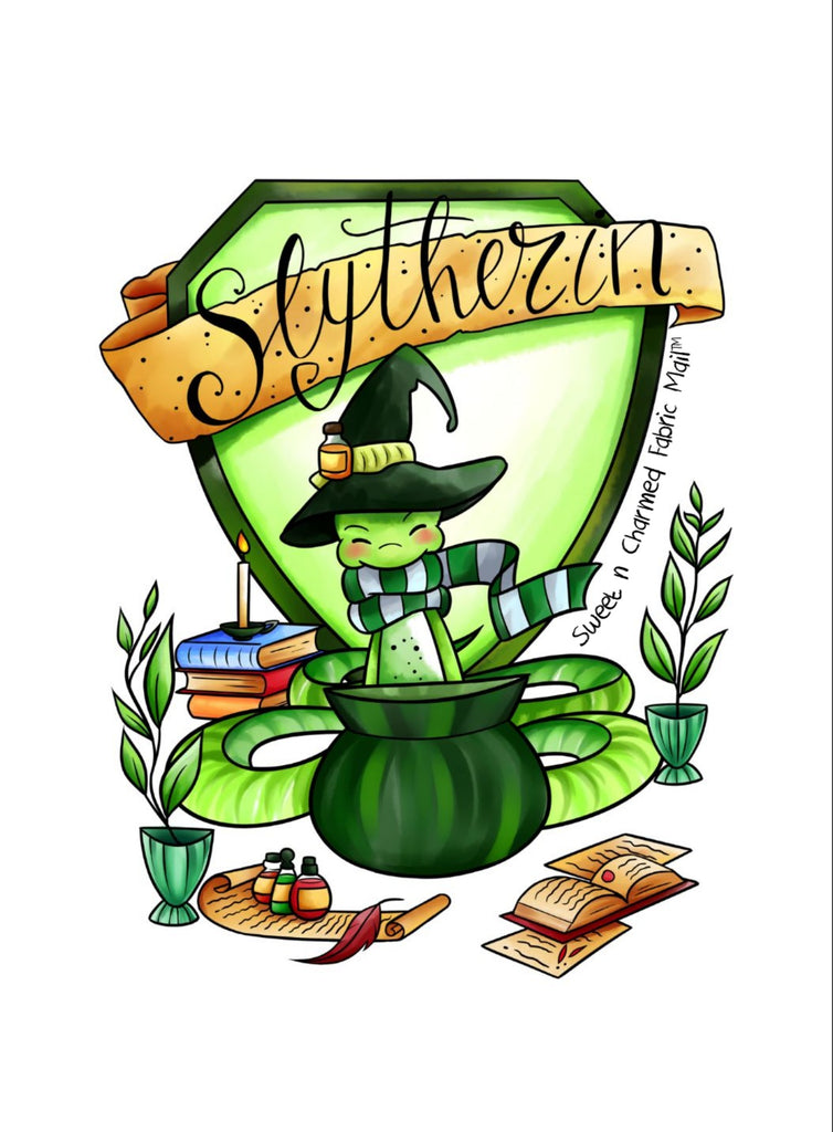 Autocollant Harry Potter Serpentard / Slytherin - 10 X 10 Cm, Vinyle Brillant - Sticker Déco Surface Lisse