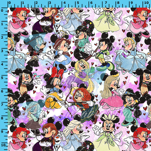 Minnie Princesses - (Choose Fabric Base) Available Now