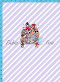 Surprise Dolls Panel Set Cotton Spandex Jersey Knit (sizes available) Pink + Purple Available Now