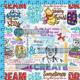 R55 - Doodles Magical World - (Choose Fabric Base) Available Now